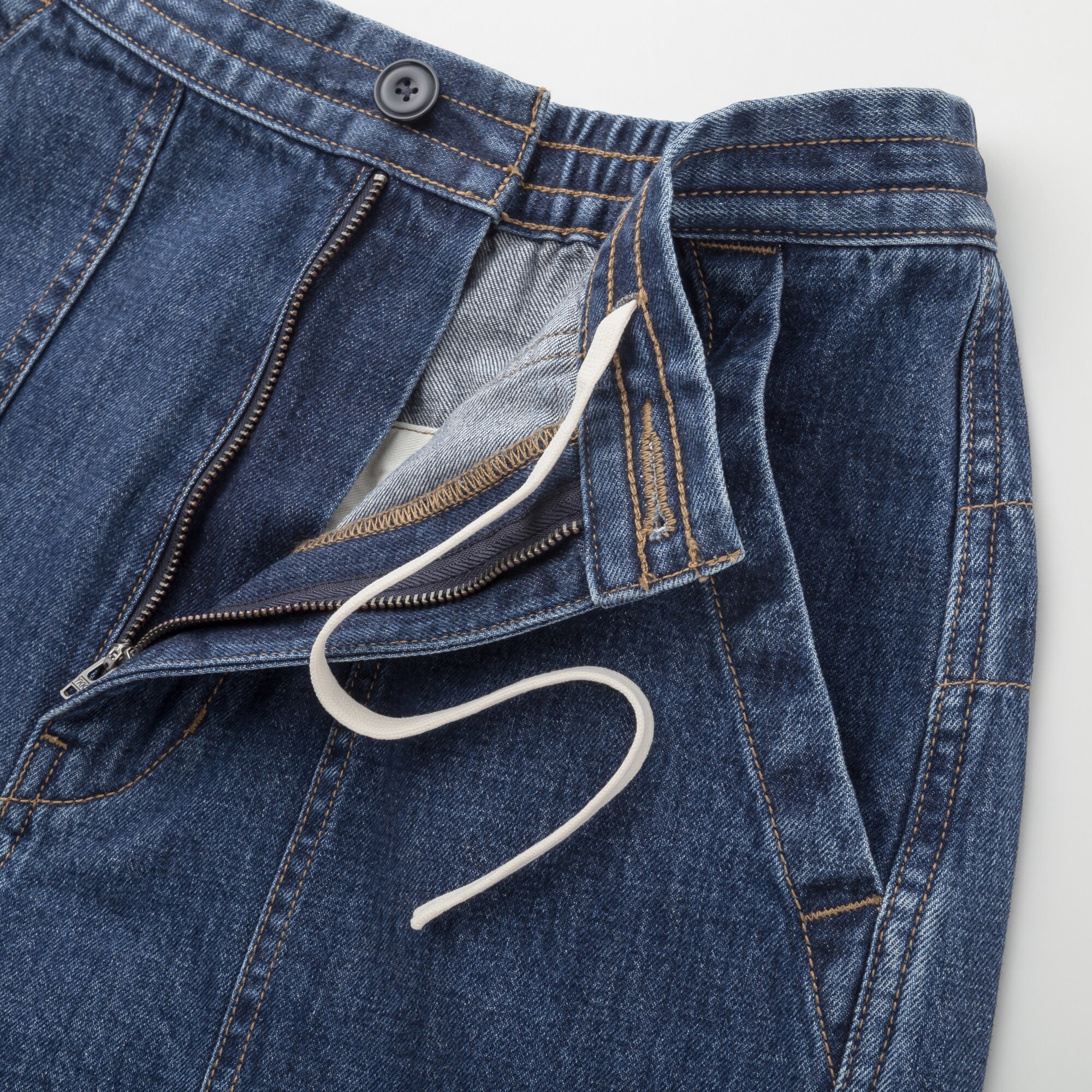 uniqlo u denim easy shorts