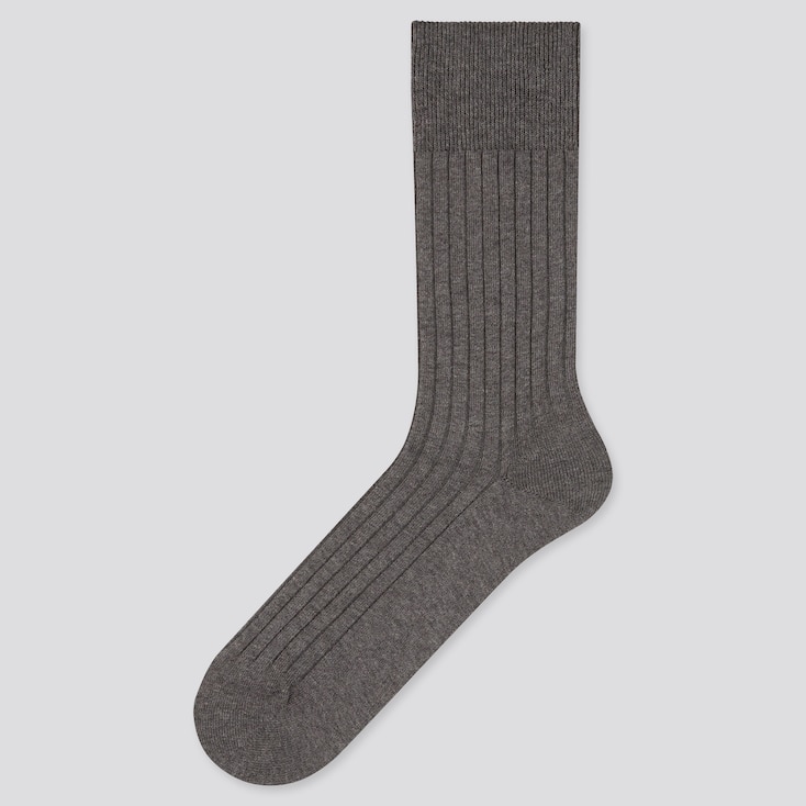UNIQLO Men HEATTECH Ribbed High Thermal Socks | StyleHint