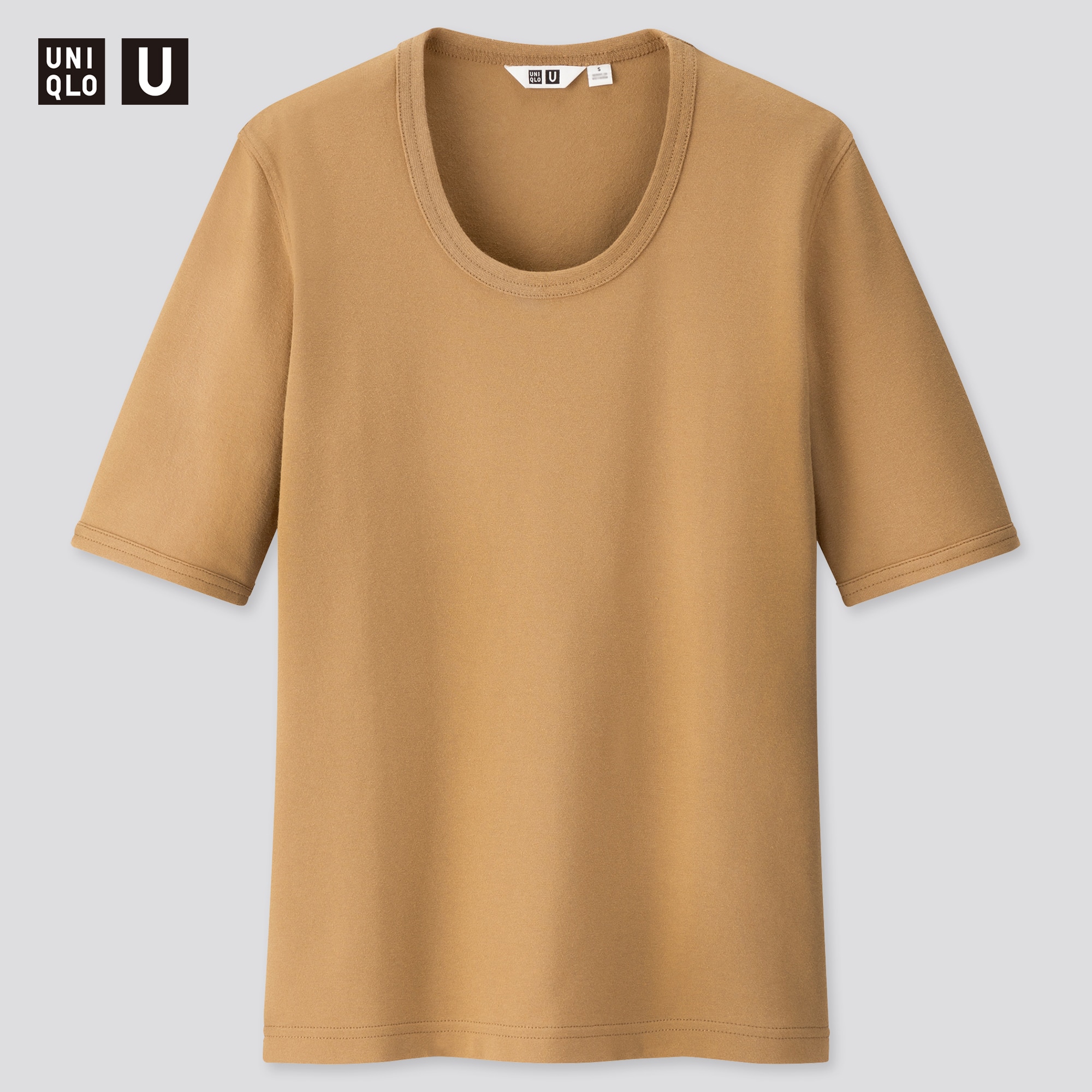 Women Uniqlo U Fitted Short Sleeved T-Shirt