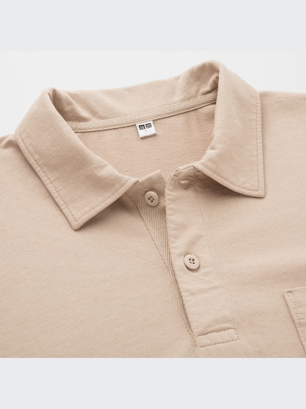 Cotton Jersey Oversized Polo Shirt