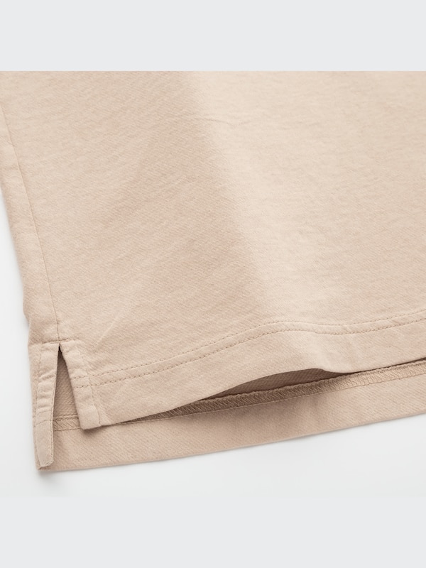 Cotton Jersey Oversized Polo Shirt