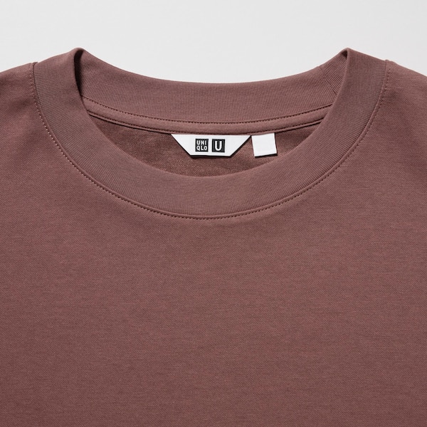 U AIRism Cotton Oversized Crew Neck Half-Sleeve T-Shirt (2020 Edition ...