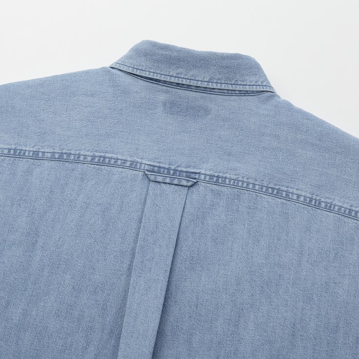 WOMEN U DENIM LONG-SLEEVE SHIRT DRESS | UNIQLO US