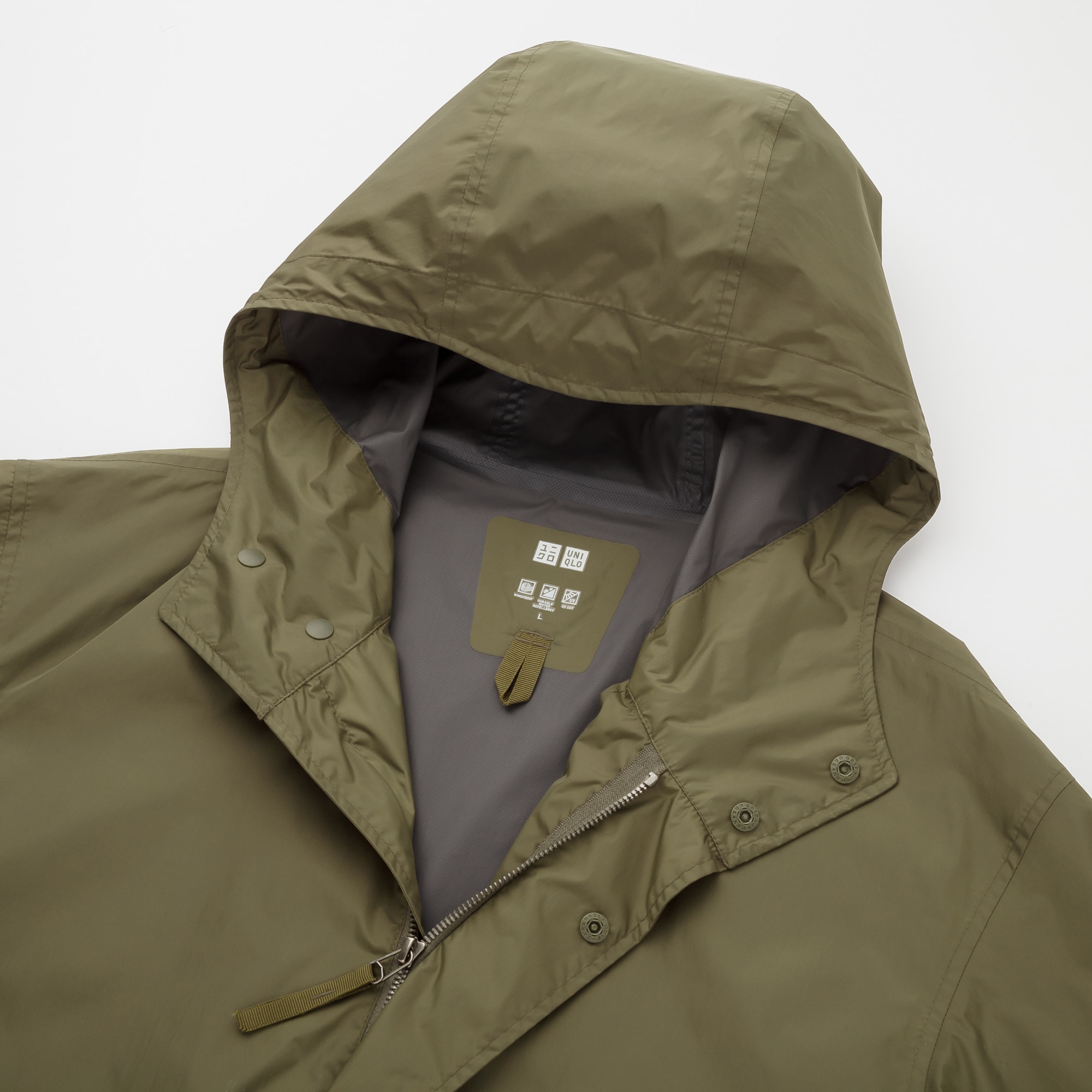 light blocktech hooded coat