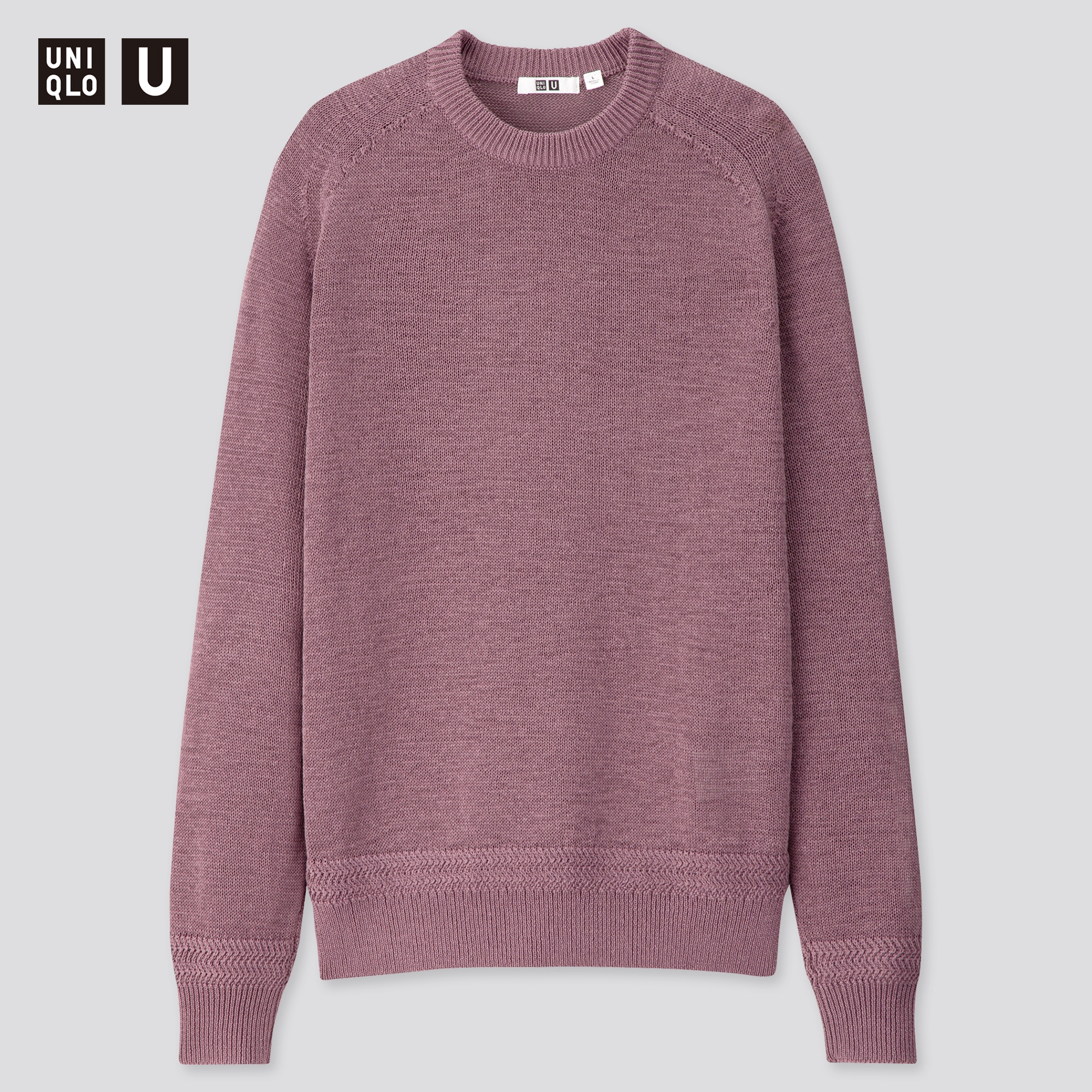 purple long sleeve sweater