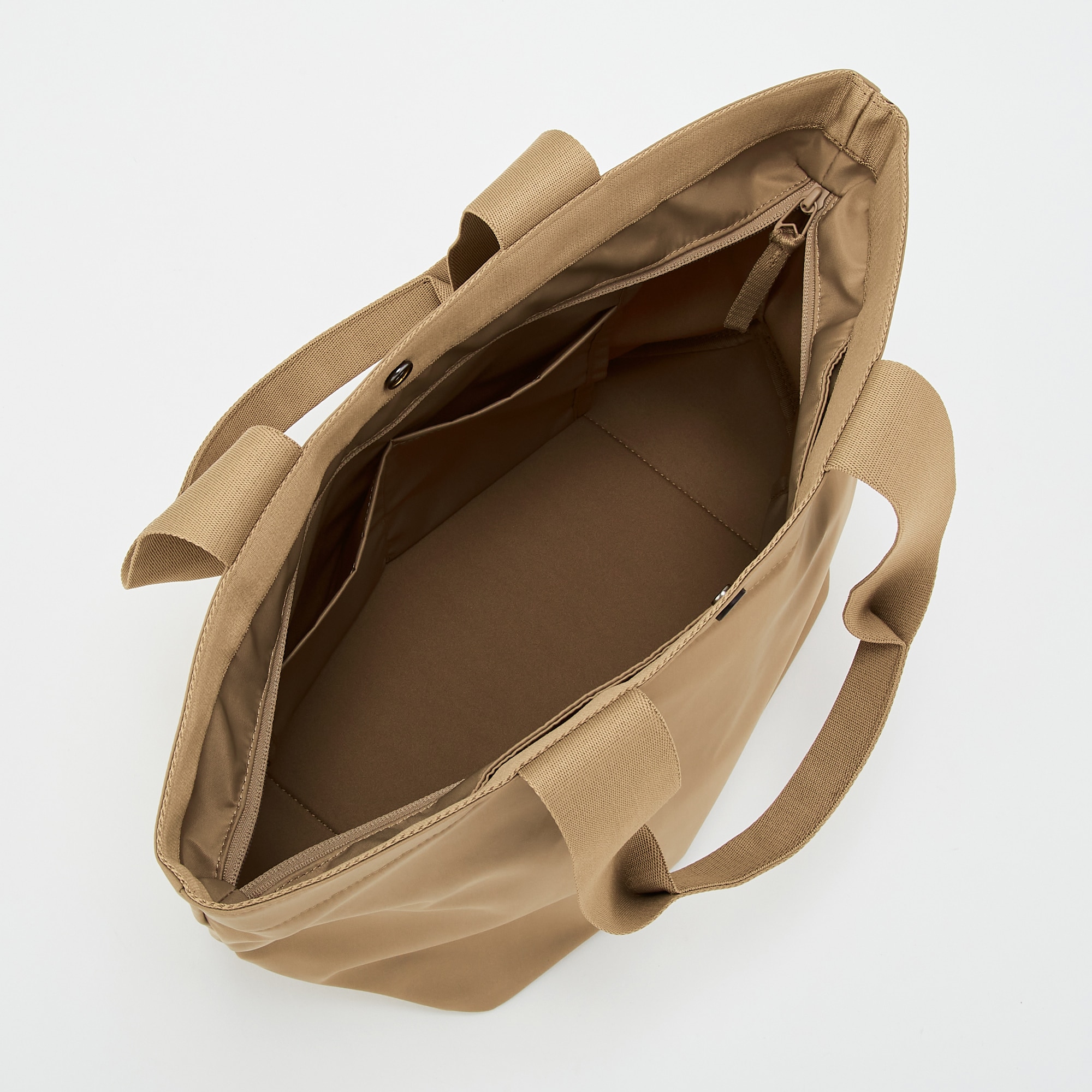 Kuny's 2-Pack Multi-Purpose Nylon Bags - Beige Tote Bags With 1 Pocket Each (12" & 14" Sizes) - View #2