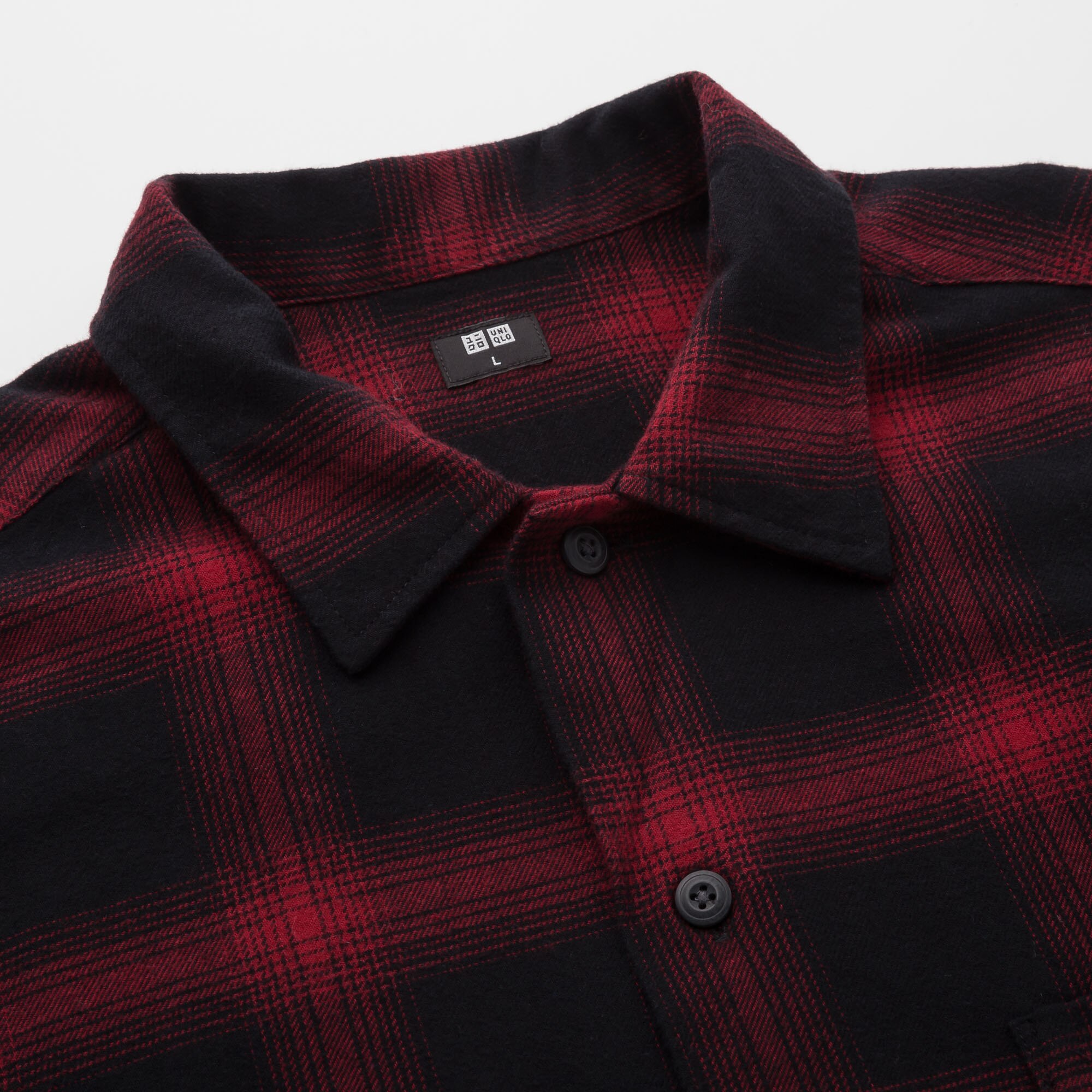 MEN OVERSIZED FLANNEL OPEN COLLAR LONG-SLEEVE SHIRT | UNIQLO US