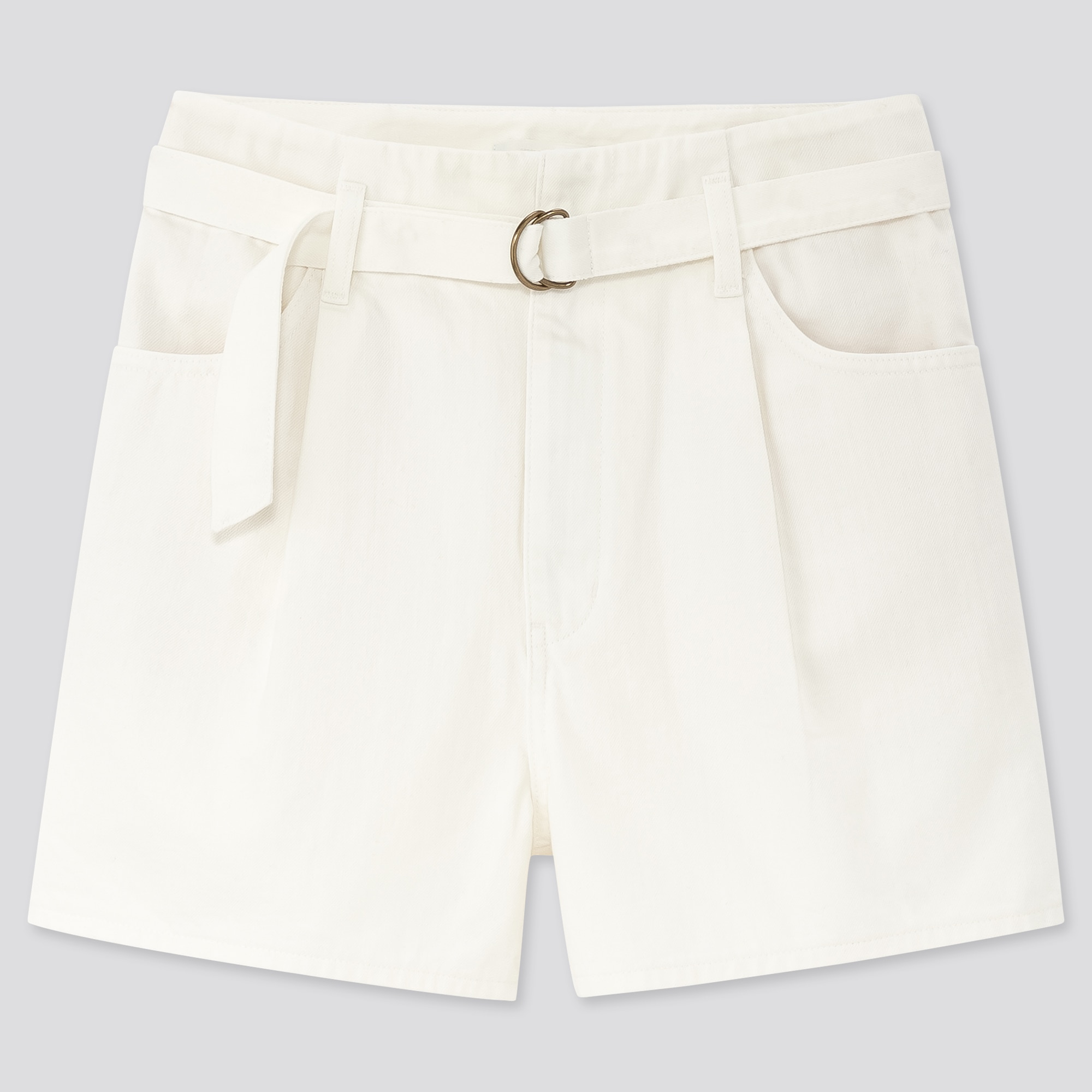 high waisted white denim shorts womens