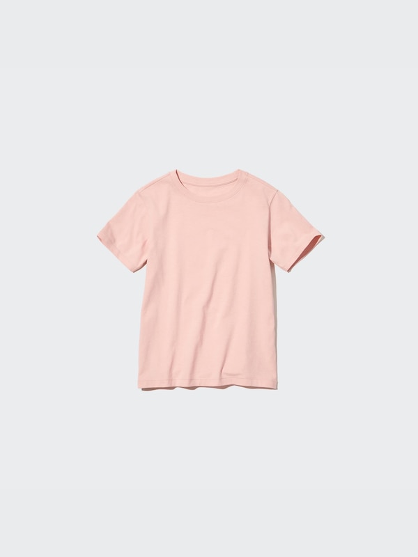 Cotton Color Crew Neck Short-Sleeve T-Shirt