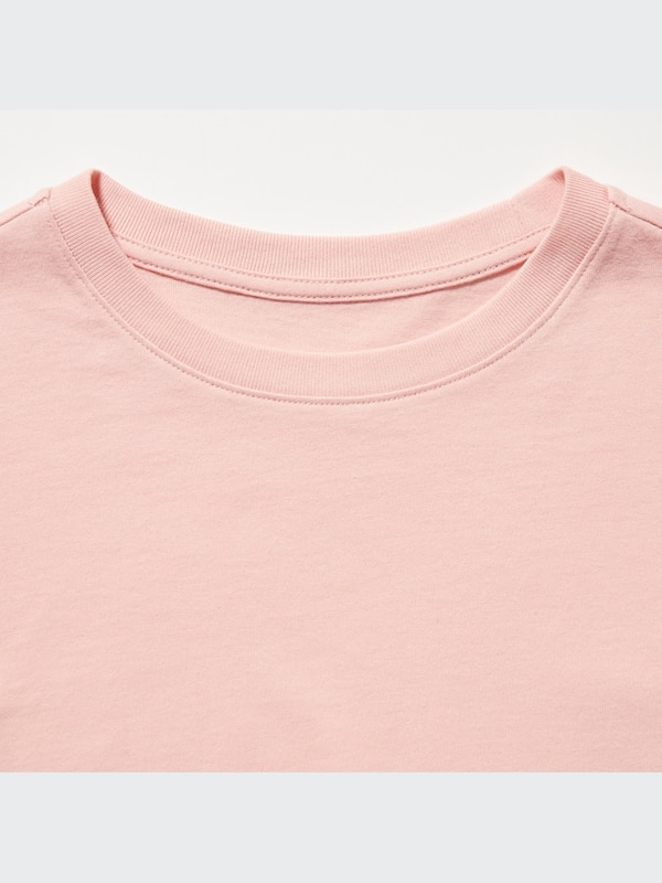 Cotton Color Crew Neck Short-Sleeve T-Shirt