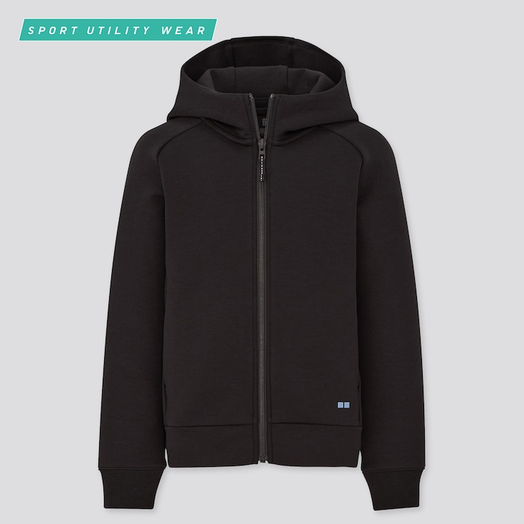 uniqlo dry stretch sweat full zip hoodie