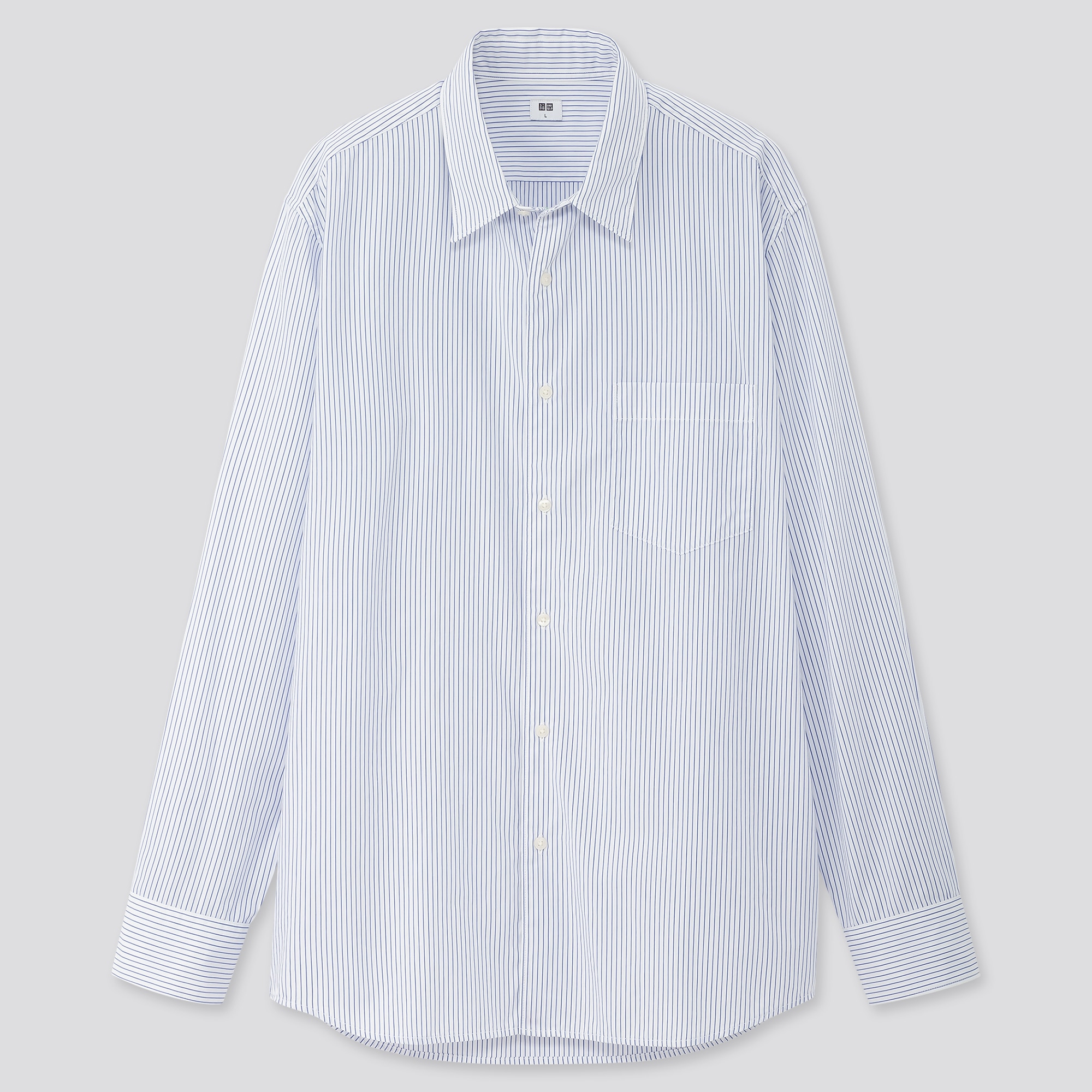 Extra Fine Cotton Broadcloth Long-Sleeve Shirt | UNIQLO US