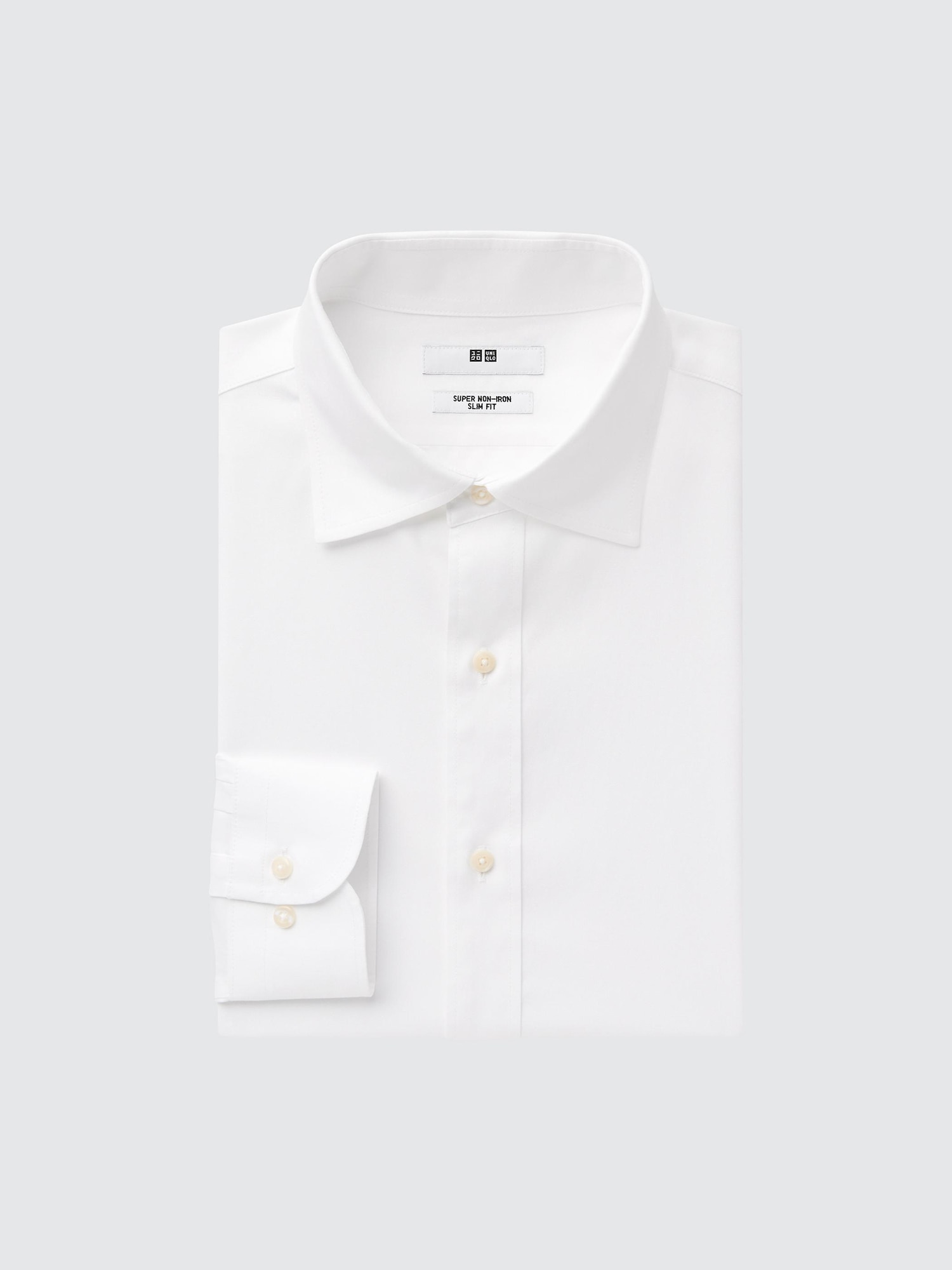 Super Non-Iron Slim-Fit Long-Sleeve Shirt (Semi-Wide Collar) | UNIQLO US