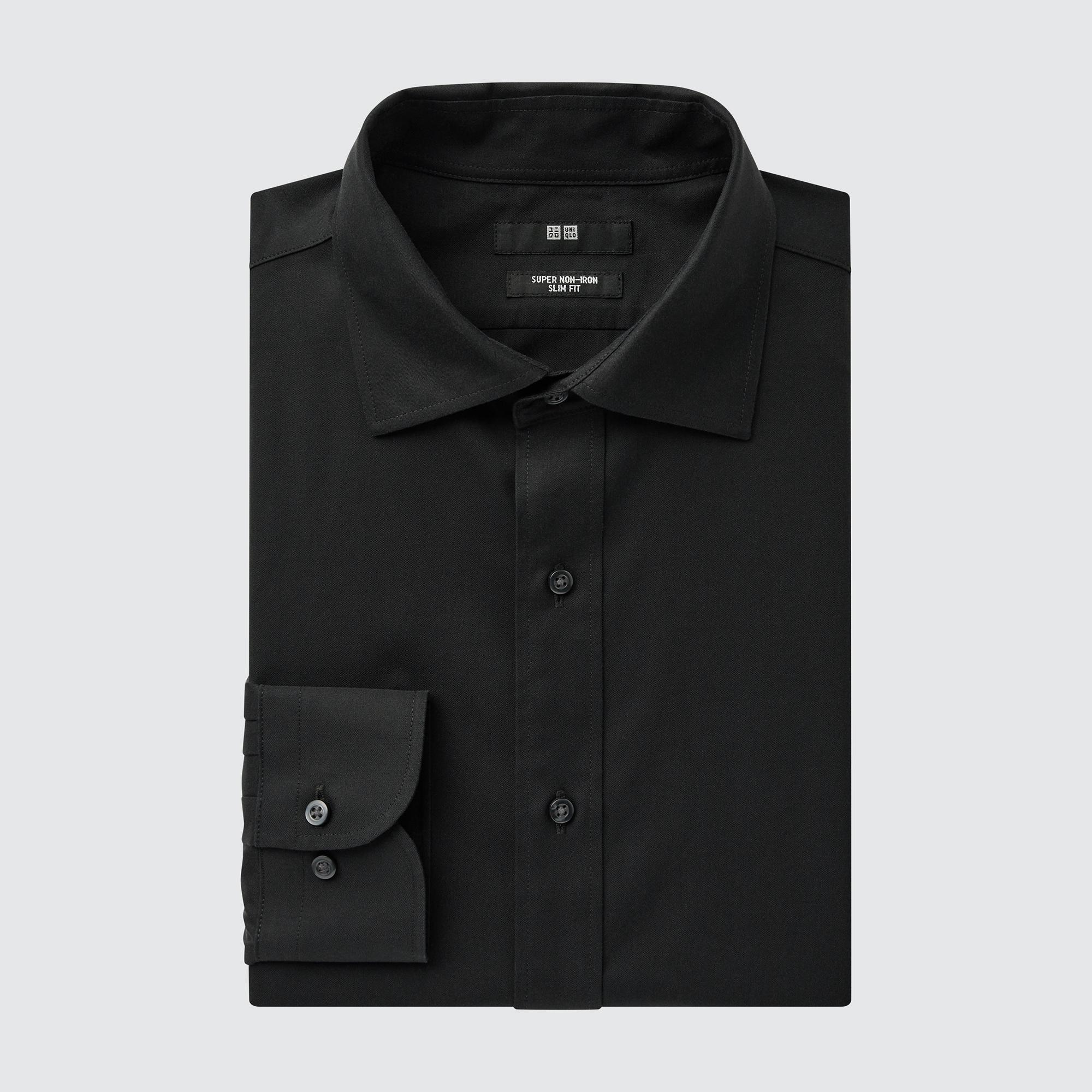 Super NonIron SlimFit LongSleeve Shirt SemiWide Collar  UNIQLO US
