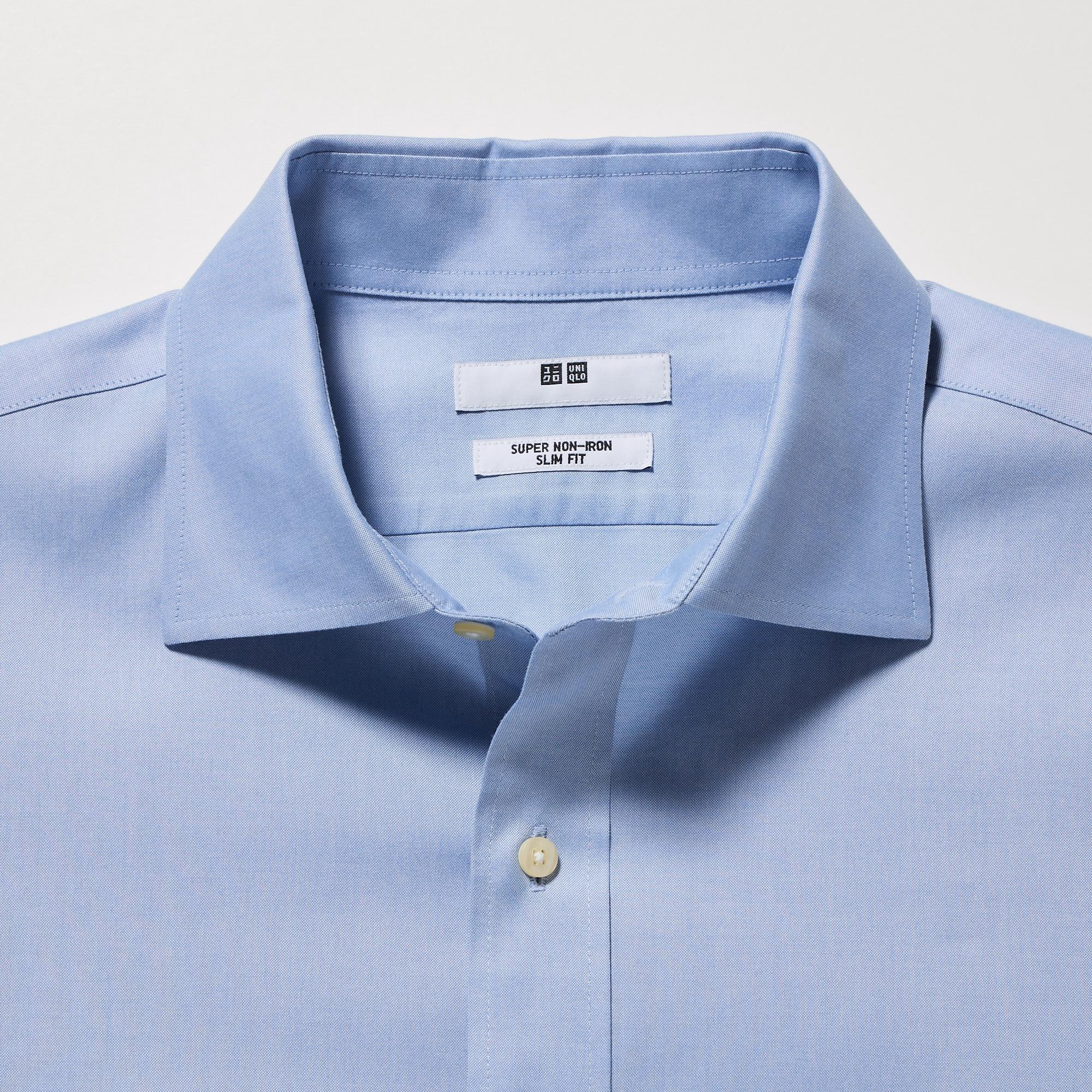 Super Non-Iron Slim-Fit Long-Sleeve Shirt | UNIQLO US