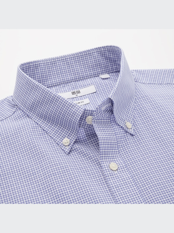 Easy Care Checked Slim-Fit Long-Sleeve Shirt