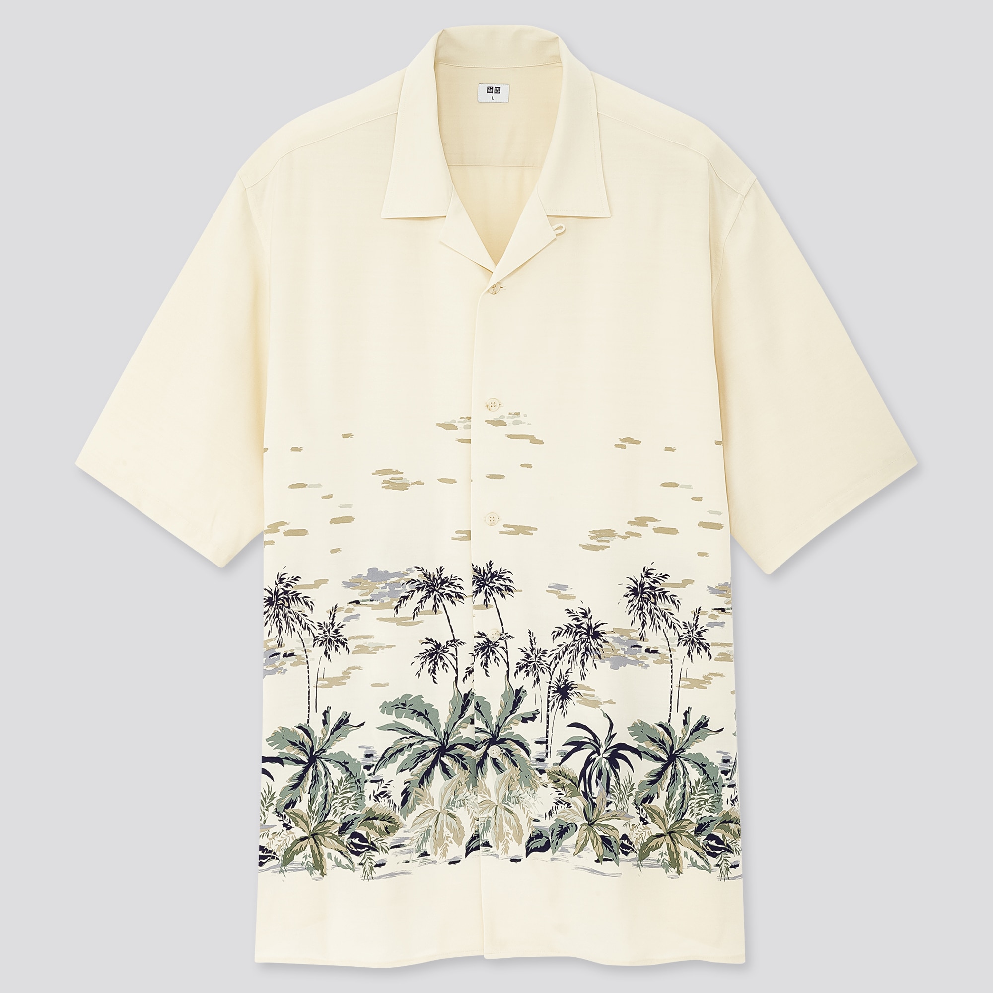 open collar short sleeve uniqlo