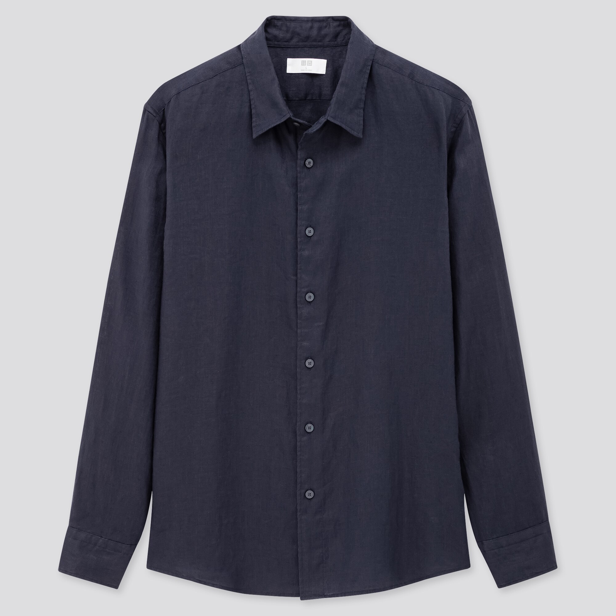 Men 100% Premium Linen Regular Fit Shirt (Regular Collar) | UNIQLO UK