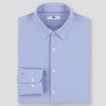 Men Easy Care Comfort Regular Fit Striped Shirt (Regular Collar)