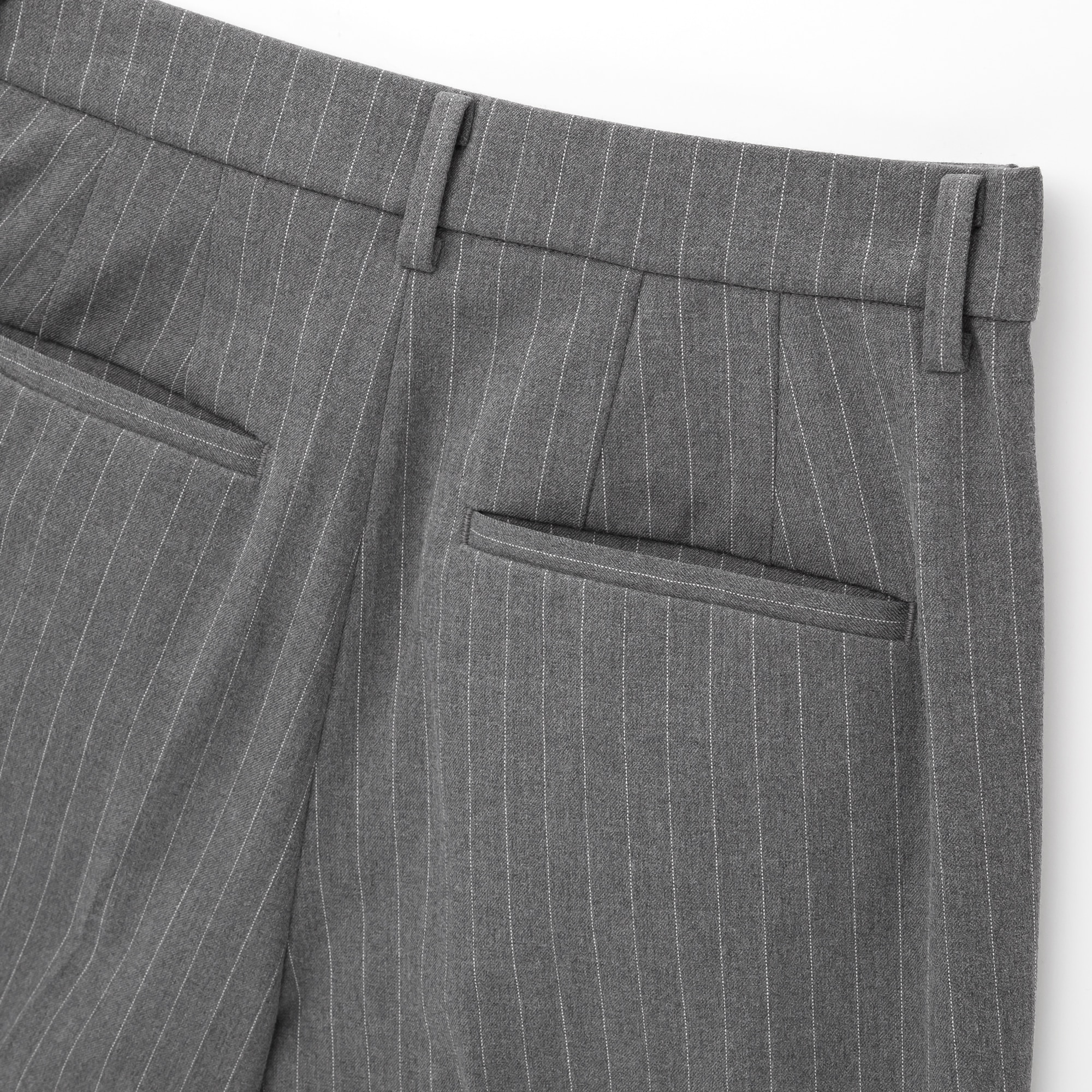 pinstripe ankle pants