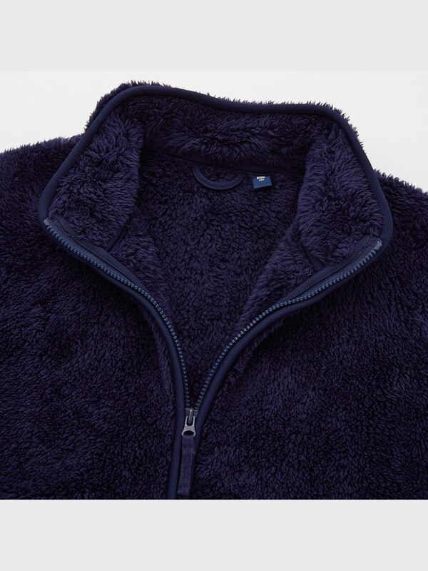 Fluffy Yarn Fleece Long-Sleeve Jacket