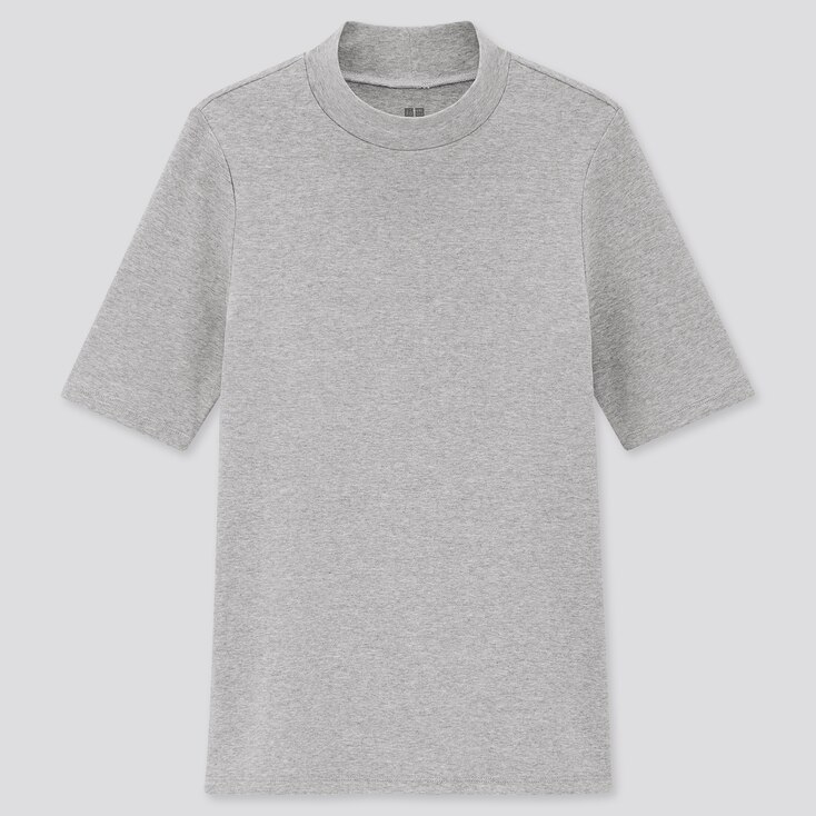 high neck half t shirt
