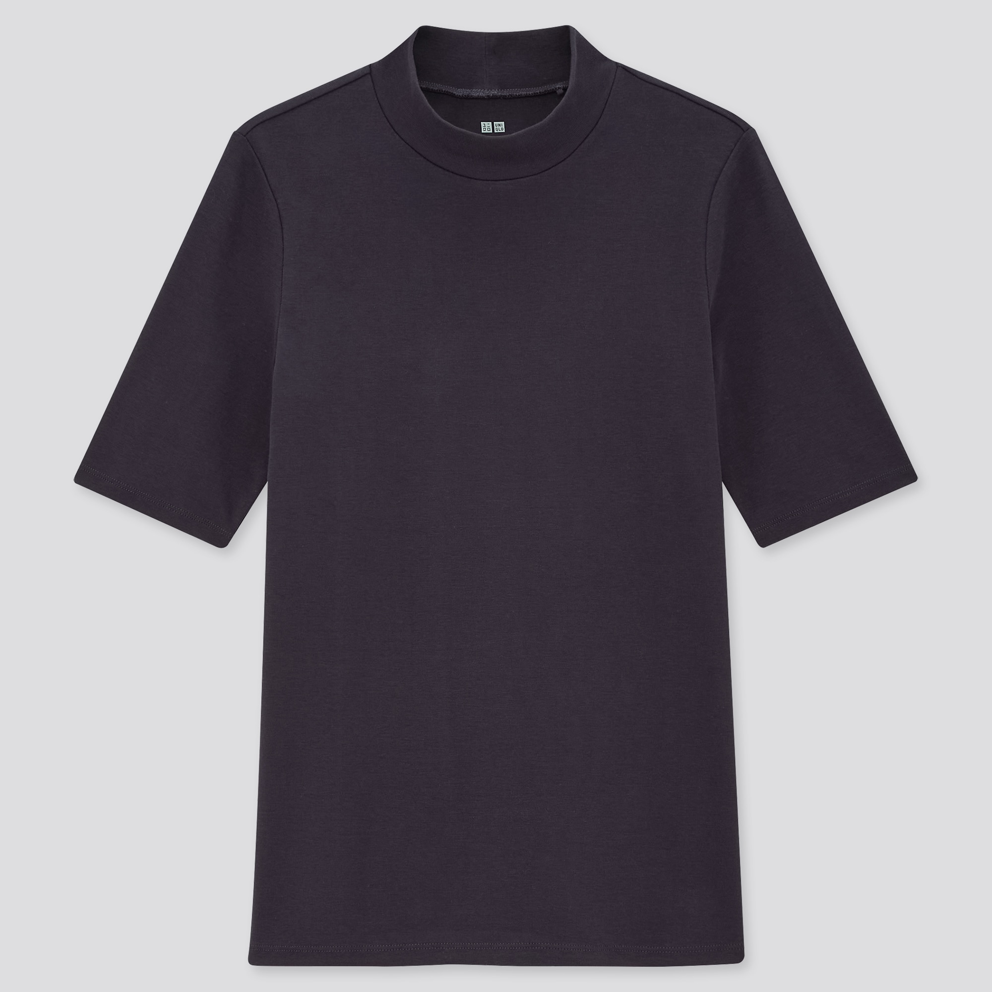 black high neck shirt