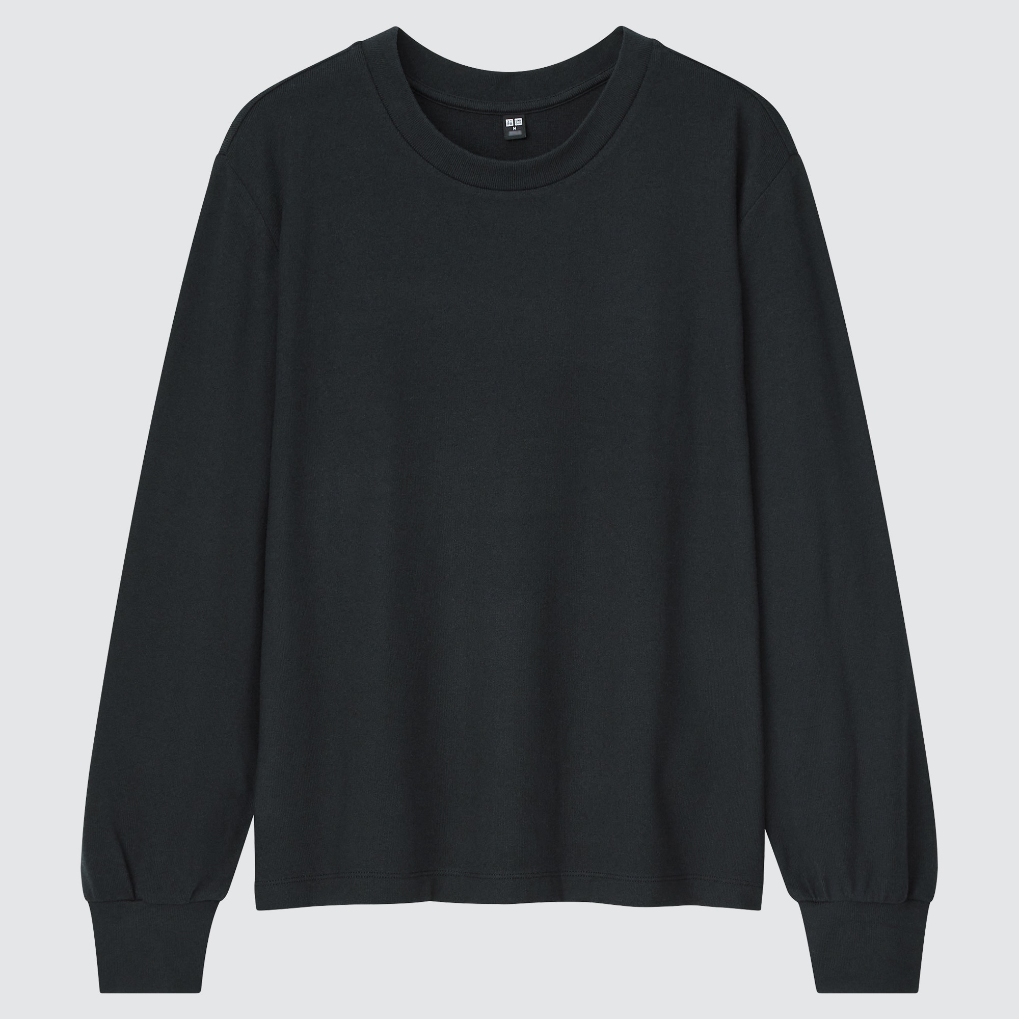 WOMEN SOFT KNITTED CREW NECK PUFF LONGSLEEVE TSHIRT UNIQLO US