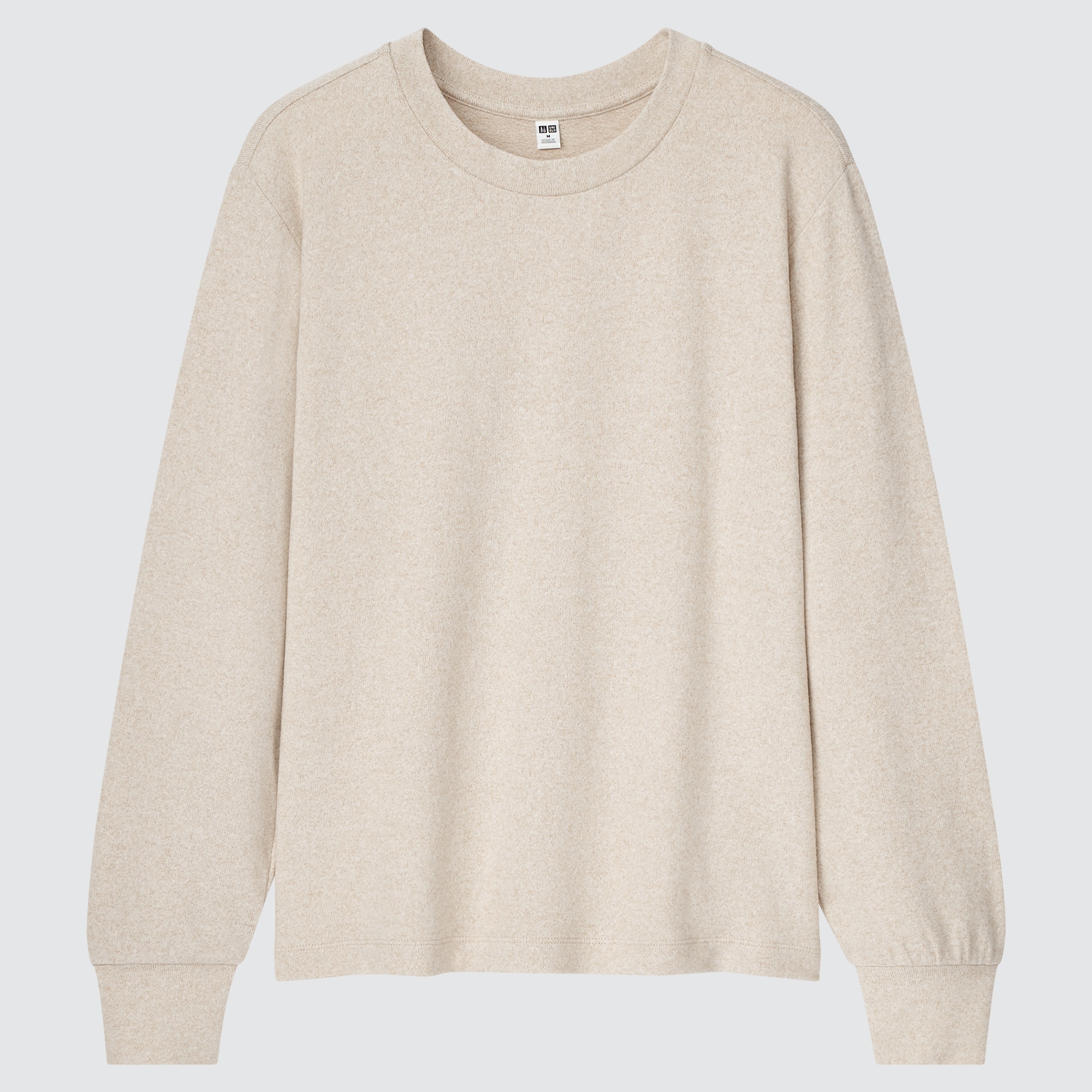 Soft Knitted Crew Neck Long Puff-Sleeve T-Shirt | UNIQLO US