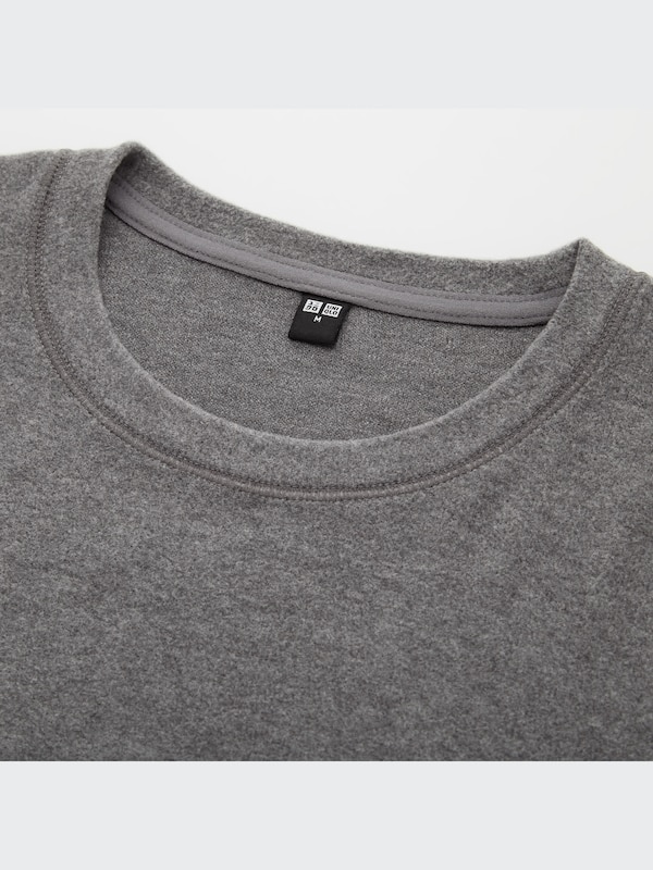 HEATTECH Stretch Fleece Crew Neck Long-Sleeve T-Shirt