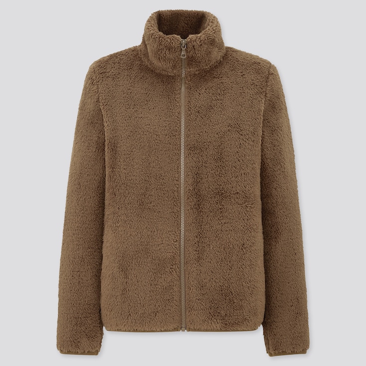 fluffy yarn fleece jacket