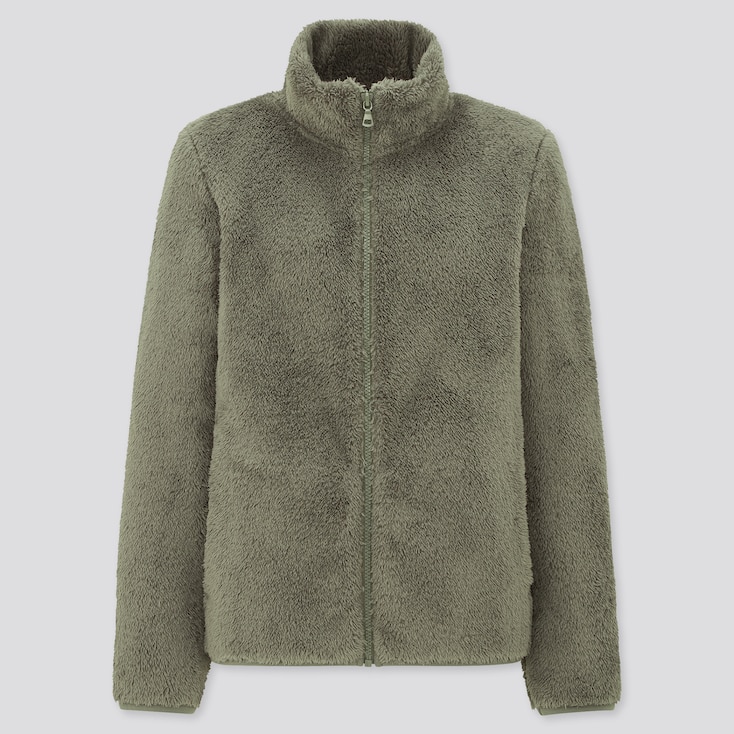 Women Fluffy Fleece Zipped Jacket | UNIQLO UK