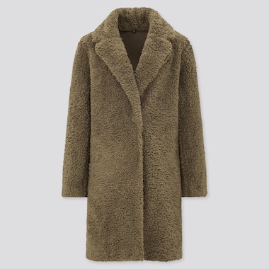 Women Fleece Tailored Coat