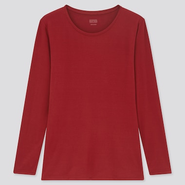 Women HEATTECH Jersey Crew Neck Long Sleeved Thermal T-Shirt