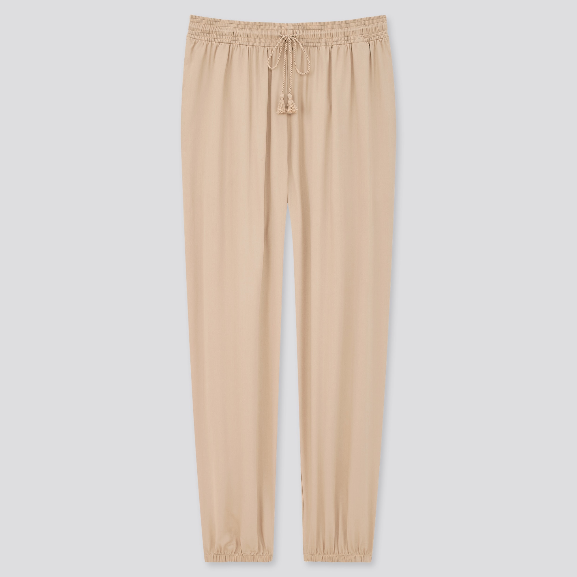 satin drape jogger pants uniqlo