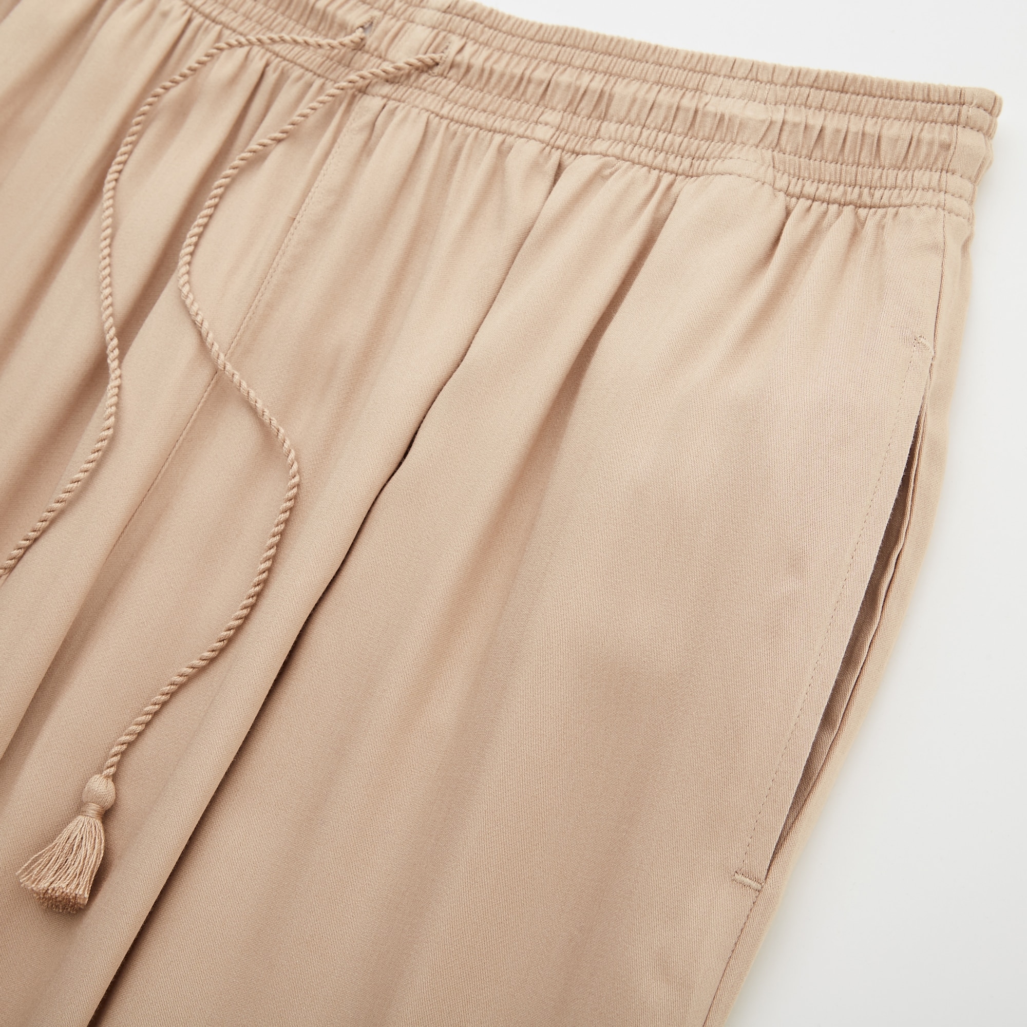 satin drape jogger pants uniqlo