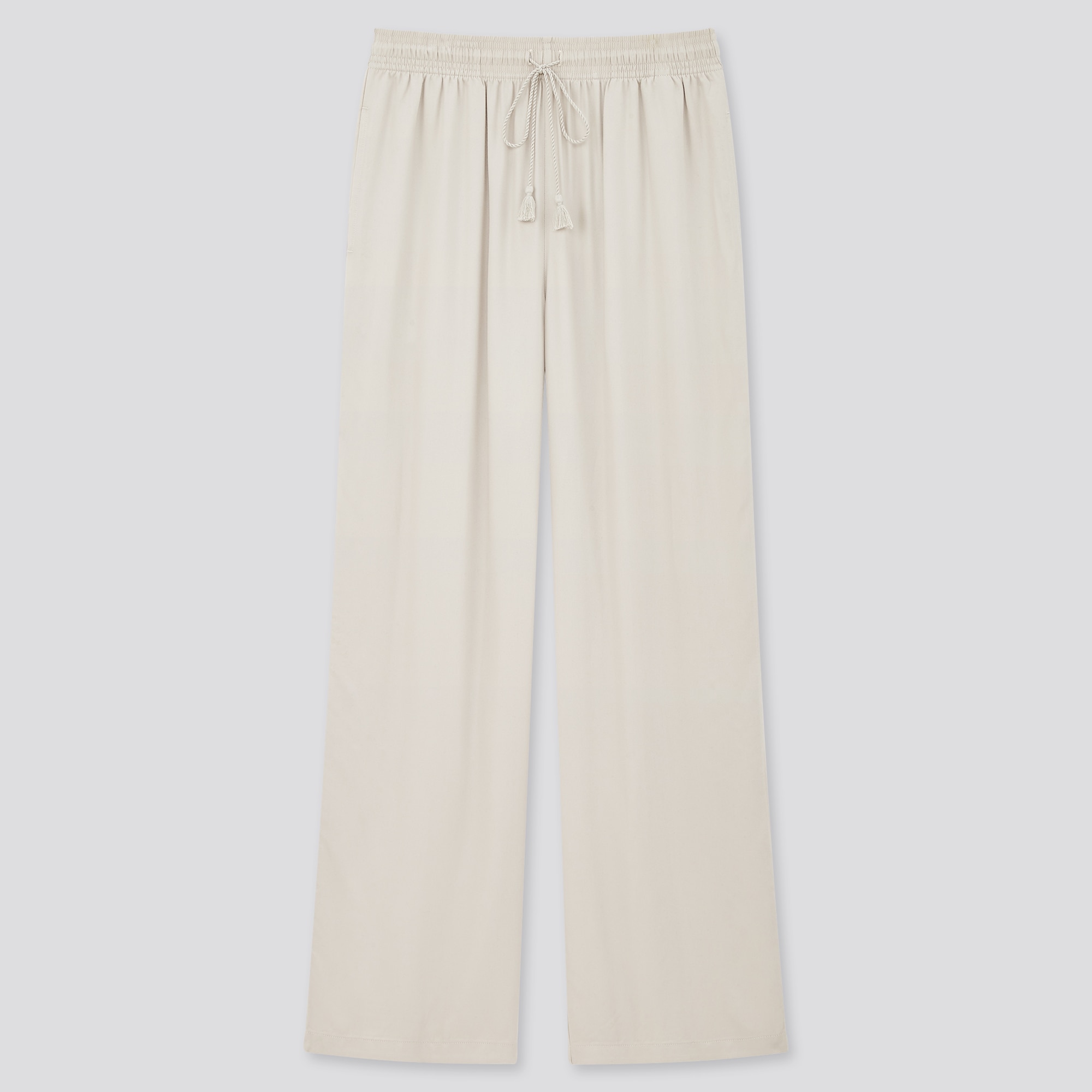 satin drape jogger pants uniqlo