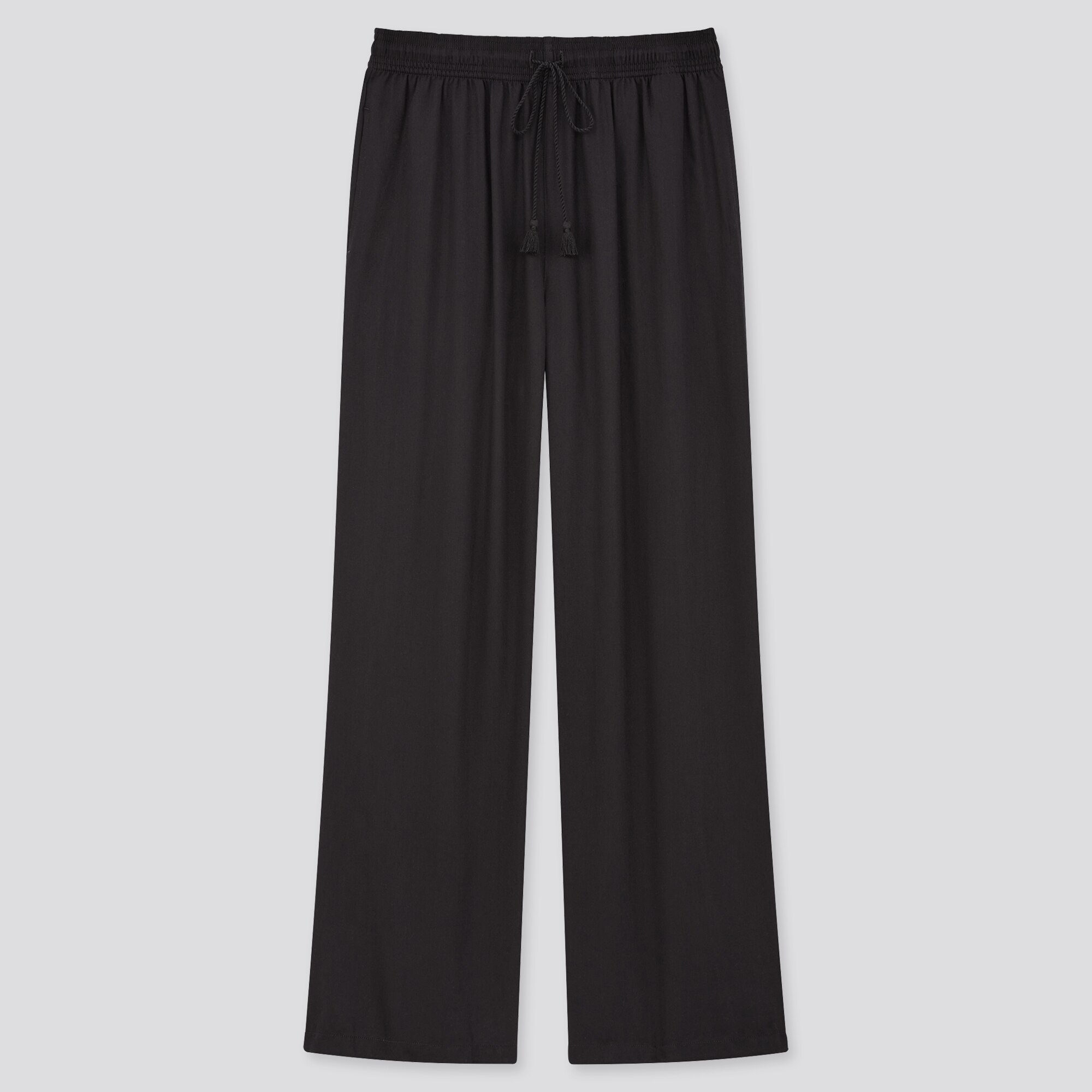 satin drape jogger pants uniqlo