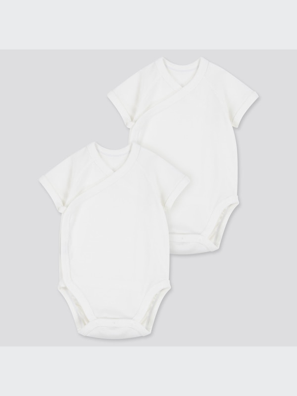 Newborn Crew Neck Short-Sleeve Bodysuit (Set of 2)