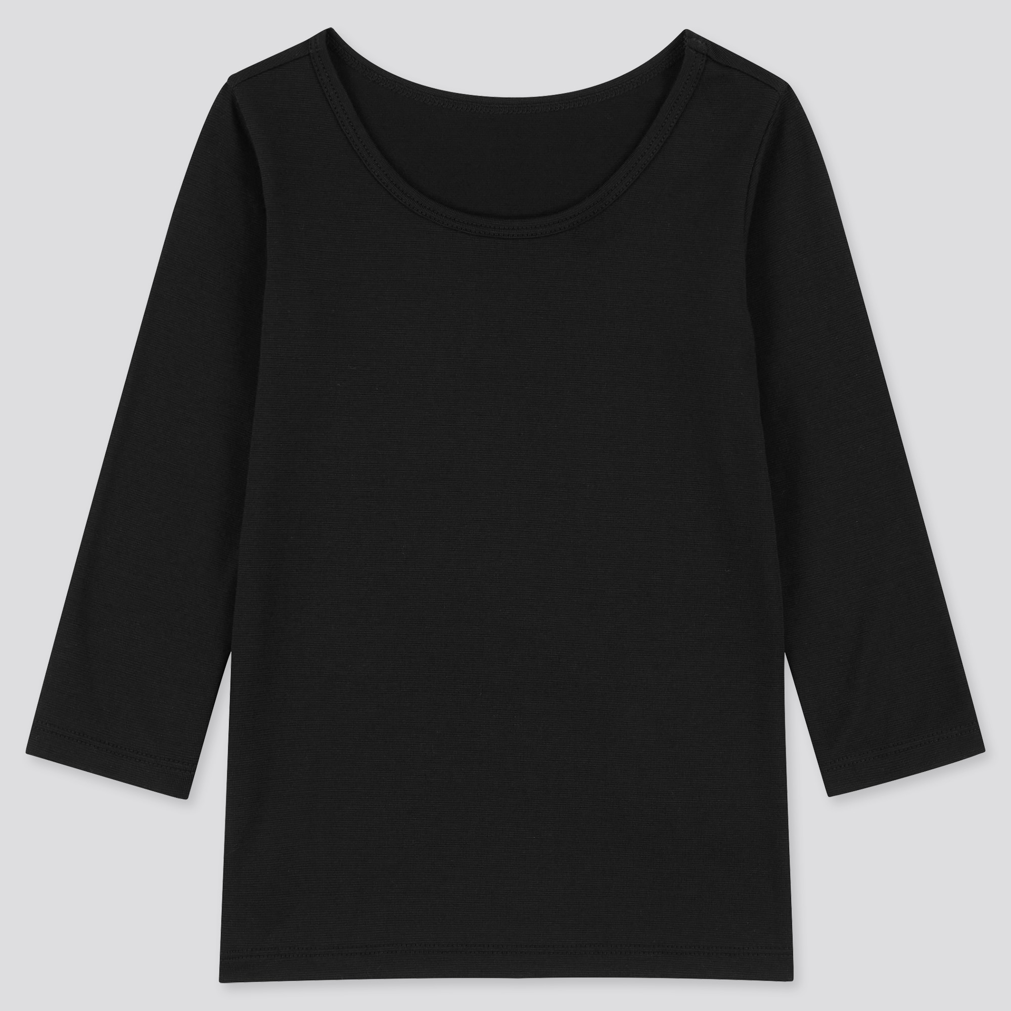 UNIQLO Warm Cotton Stretch Scoop Neck Long-Sleeve T-Shirt | StyleHint