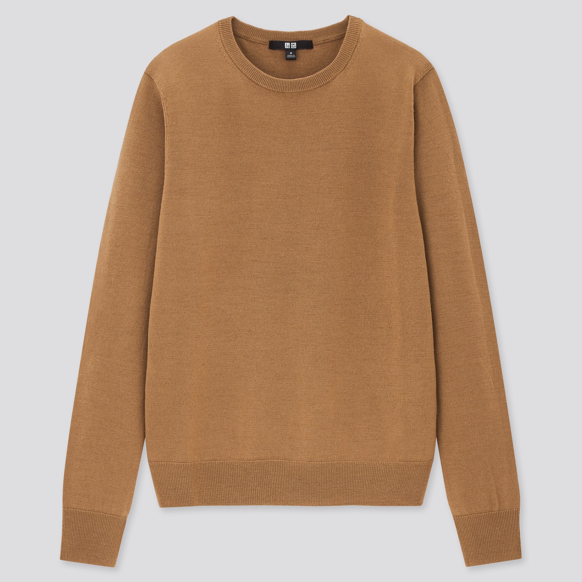 beige crew neck jumper