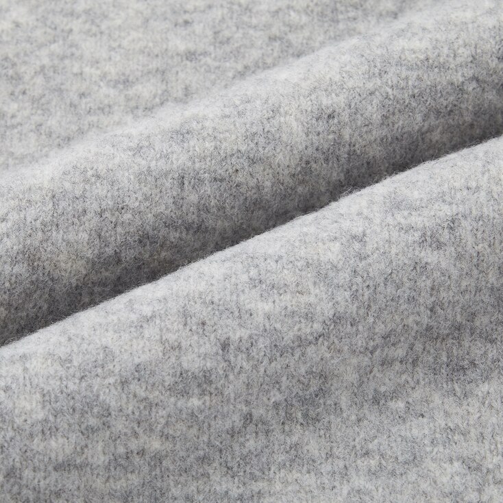 Women Souffle Yarn Belted Long Knitted Coat, Dark Gray, Large
