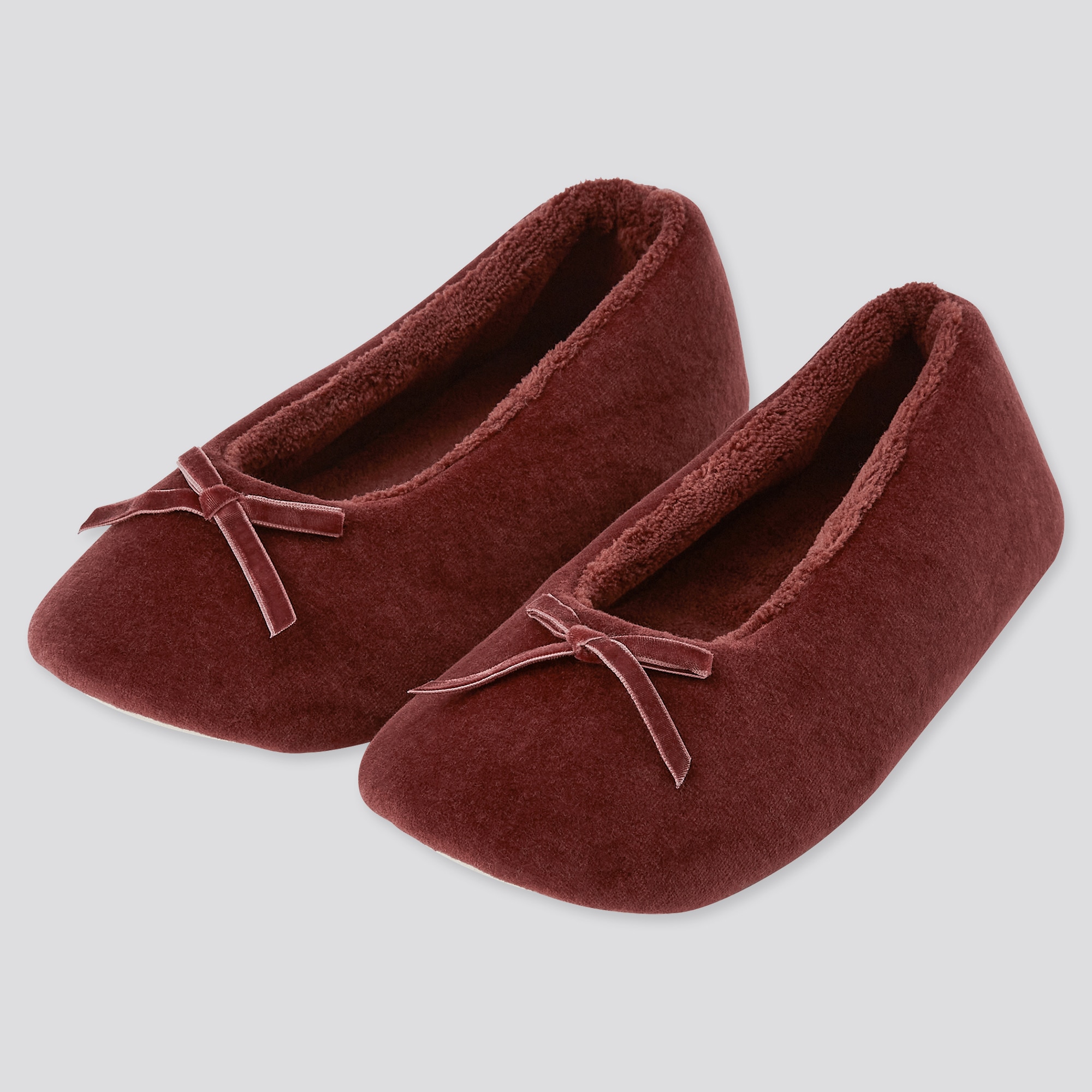 WOMEN VELOUR BALLET SLIPPERS | UNIQLO US