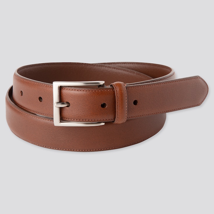 MEN ITALIAN LEATHER STITCHED BELT (ONLINE EXCLUSIVE) | UNIQLO US