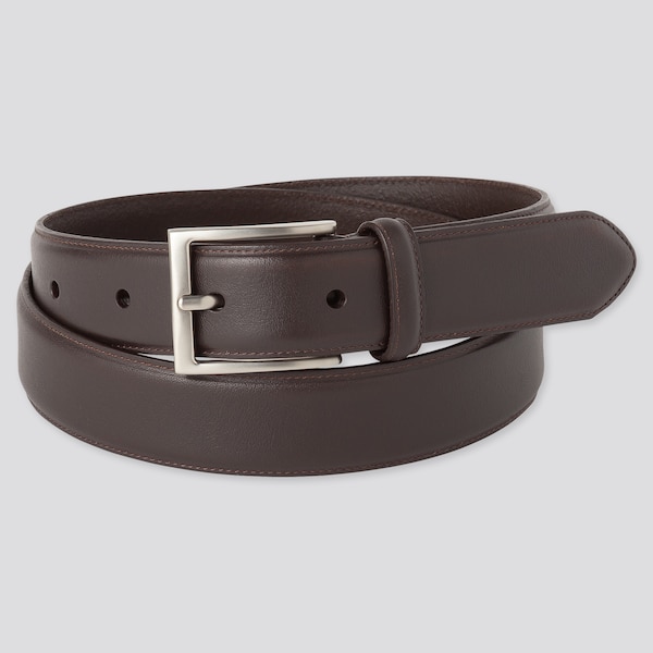 Italian Leather Stitched Belt | UNIQLO US