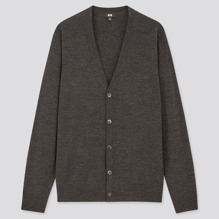 UNIQLO MEN LINEN BLEND V NECK CARDIGAN StyleHint