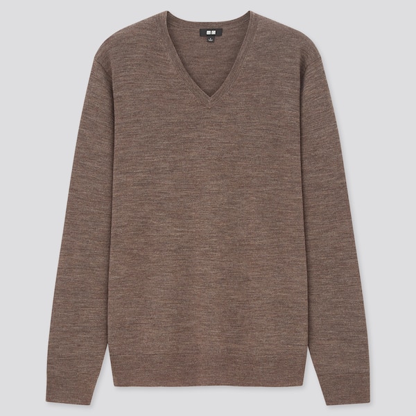 Extra Fine Merino V-Neck Long-Sleeve Sweater | UNIQLO US