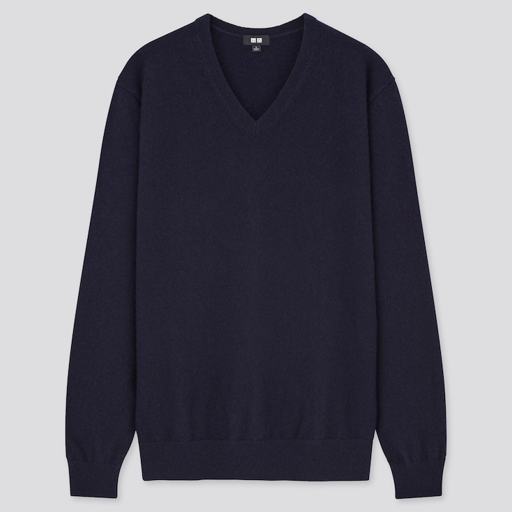 UNIQLO 100% Cashmere V Neck Jumper (2020 Season) | StyleHint