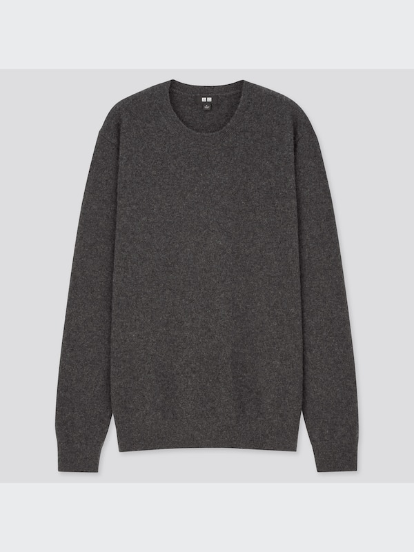 Cashmere Crew Neck Long-Sleeve Sweater