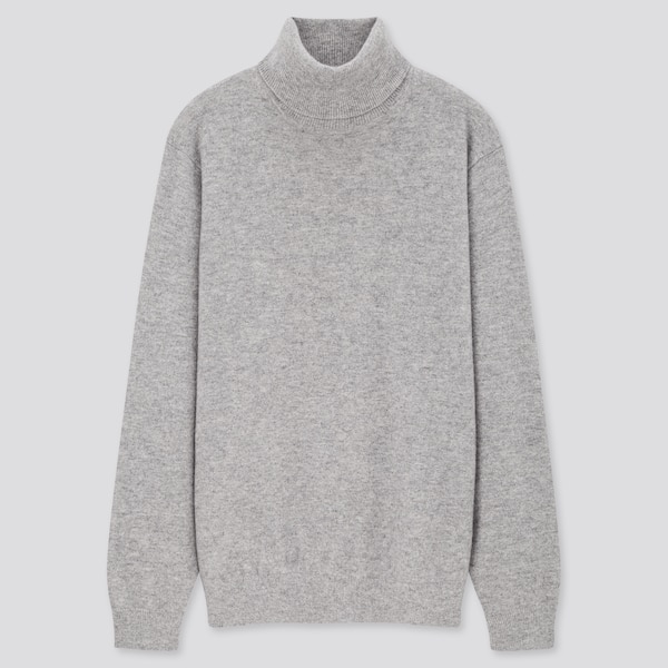 Cashmere Turtleneck Long-Sleeve Sweater